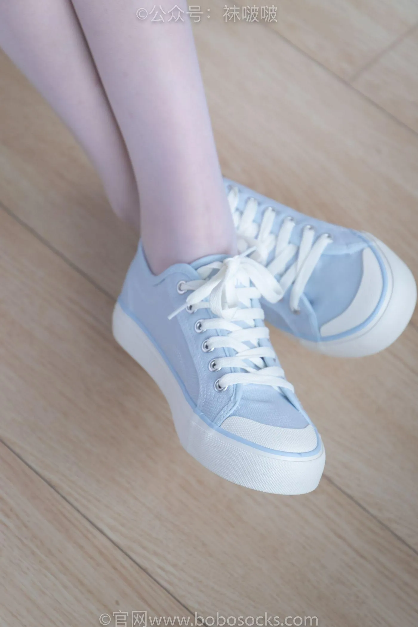 [BoBoSocks袜啵啵]NO.005 小甜豆-帆布鞋、薄白丝 [133P]插图1